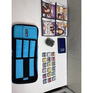 Nintendo DS Lite 21 Games Hannah Montana iCarly Monster High Guitar‎ Hero Batman